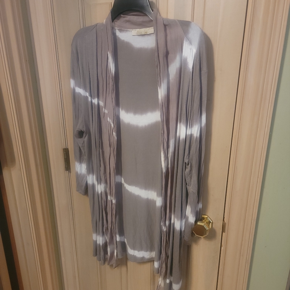 Womens plus Sz 1X Must Have Tye Dye Cardigan Sweater Boho - Picture 3 of 4